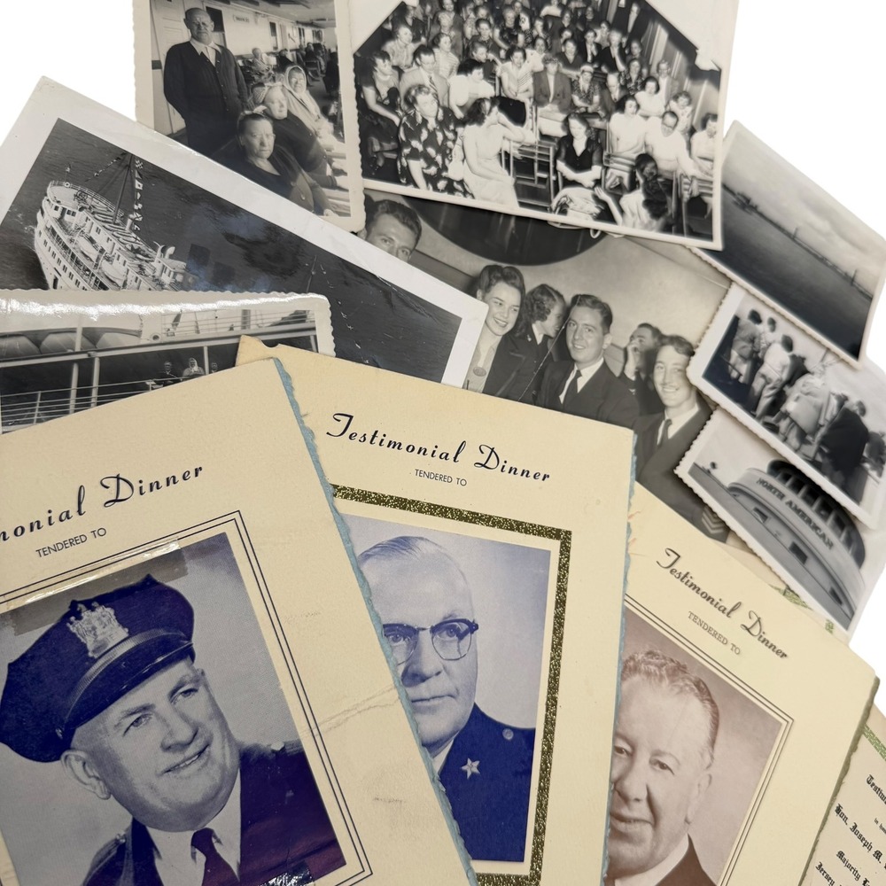 Vintage Harrison NJ Police Ephemera SS North American Photos 1950s Lot Fair